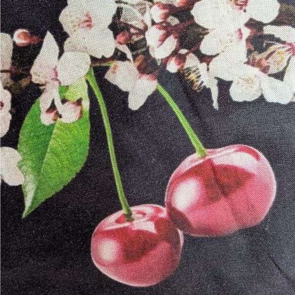 Pacha 1966 Sweet Cherry Tie V Neck Dress S - Picture 8 of 14